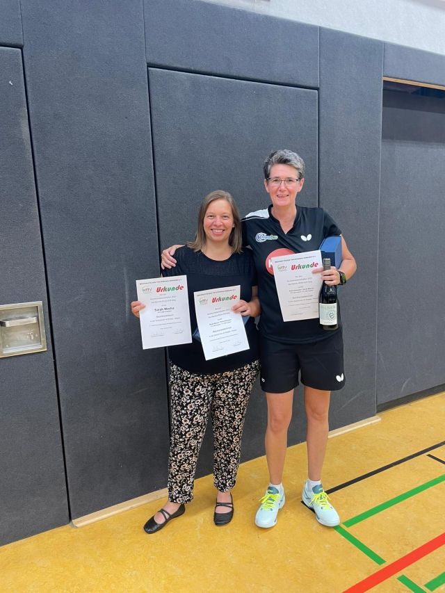 Damen Doppel Schoulen Macha